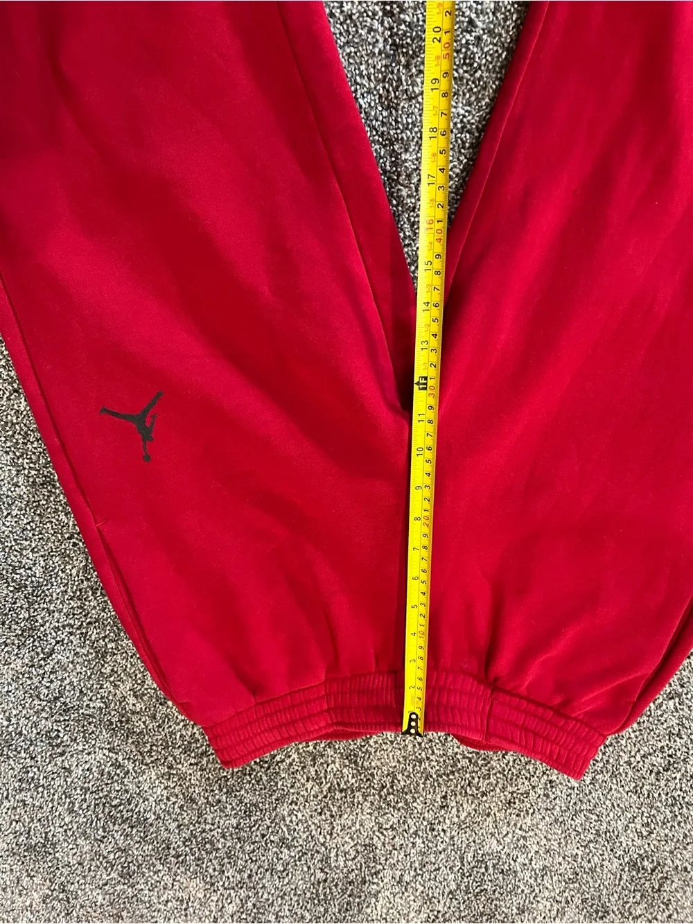 Air Jordan Bright Red Pull-On Sweatpant